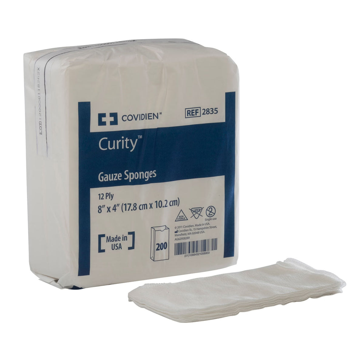 Curity™ USP Type VII Gauze Sponge, 4 x 8 Inch, 12-Ply, BG/200