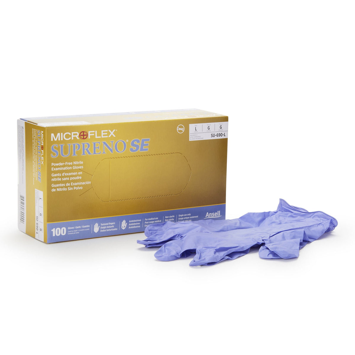 Supreno® SE Nitrile Exam Glove, Large, Blue, BX/100
