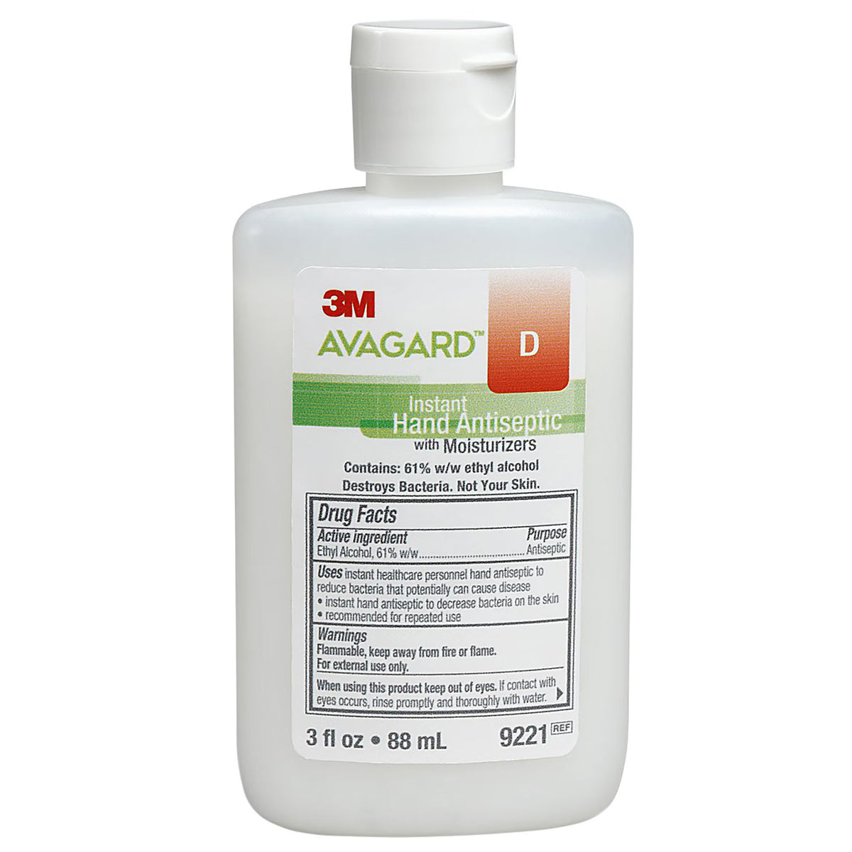 3M Avagard D Hand Antiseptic with Moisturizers, 3-ounce Bottle