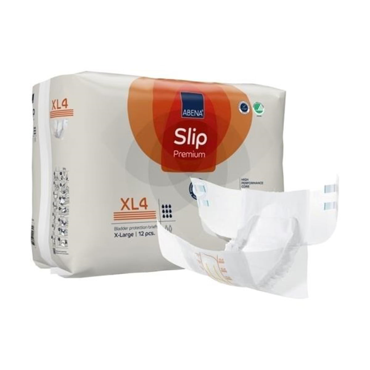 Abena® Slip Premium XL4 Incontinence Brief, X-Large, PK/12