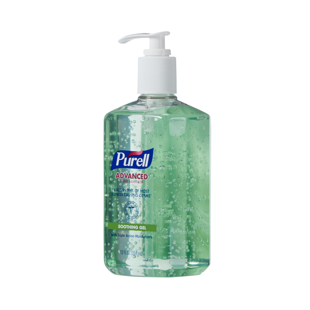 Purell® Advanced Hand Sanitizer Soothing Gel, 12 oz. Bottle, EA/1
