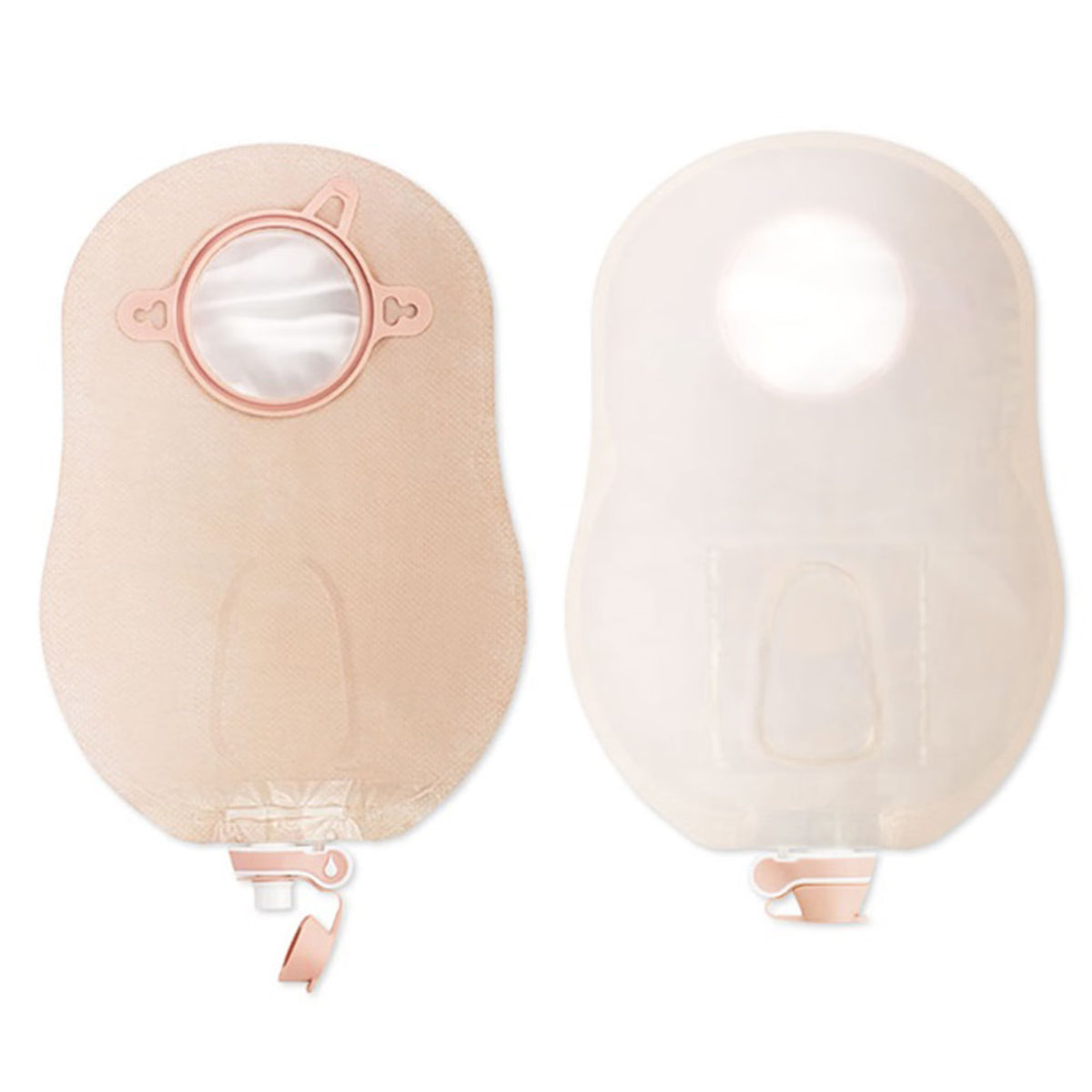 New Image™ Two-Piece Ultra-Clear Urostomy Pouch, 70 mm Flange, Blue Match, BX/10