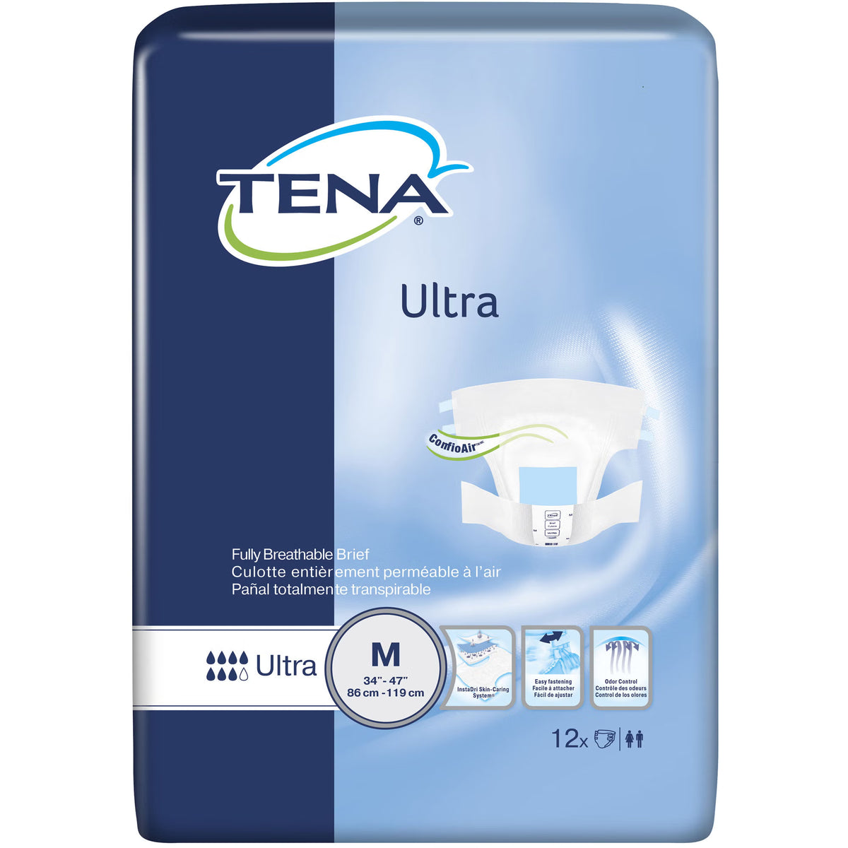Tena® Ultra Incontinence Brief, Medium, PK/1
