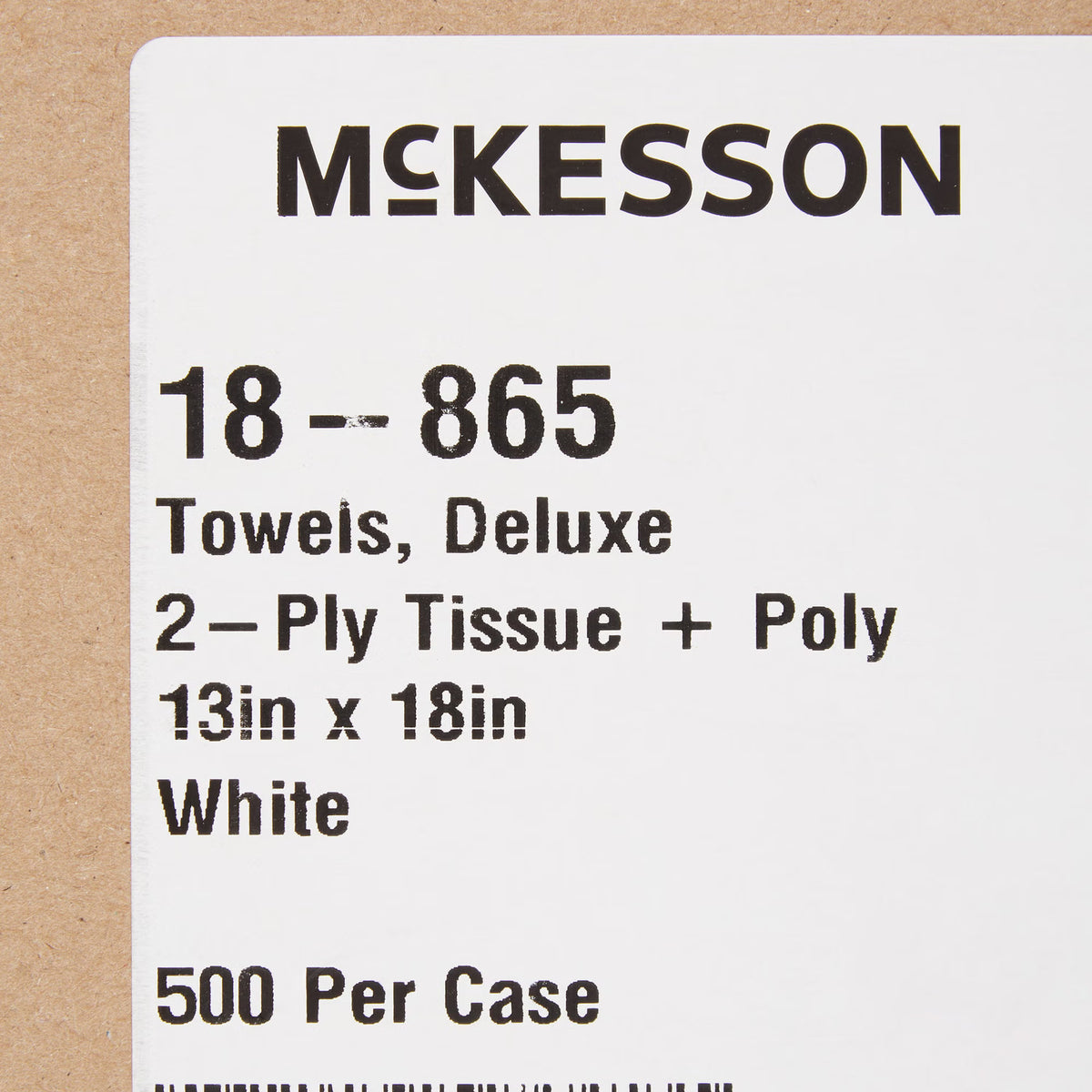 McKesson Nonsterile White Procedure Towels, 13 x 18 Inch