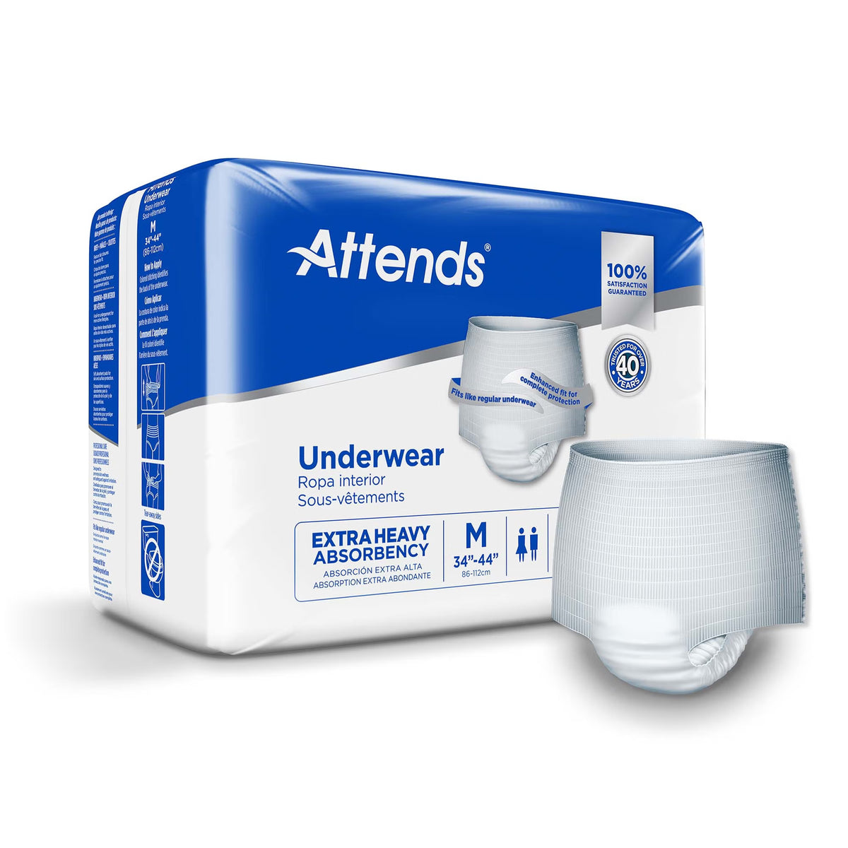 Attends® Care Moderate Absorbent Underwear, Regular, BG/20