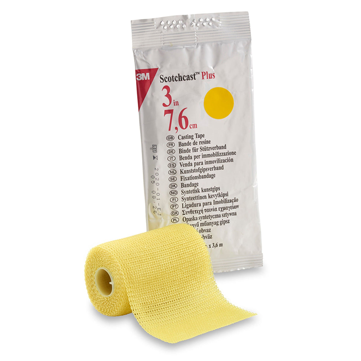 3M™ Scotchcast™ Plus Yellow Cast Tape, 3 Inch x 4 Yard, EA/1