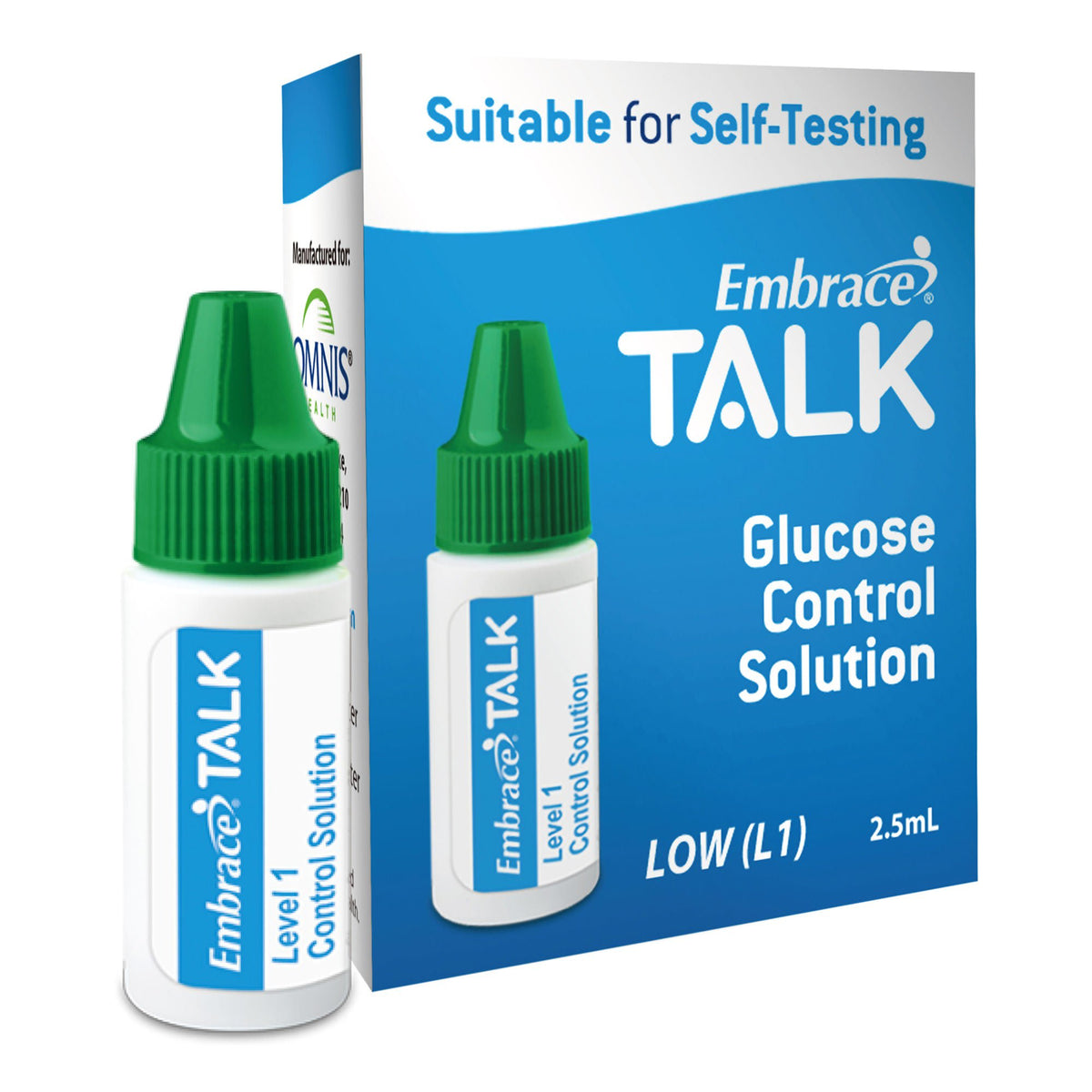 Embrace® Talk Control Solution for use with Embrace Talk Blood Glucose Monitor, EA/1