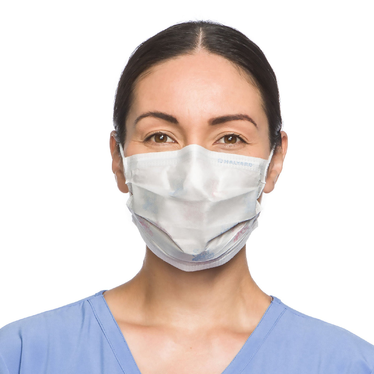 Halyard Procedure Mask, Pleated, One Size Fits Most, Yellow, BX/50