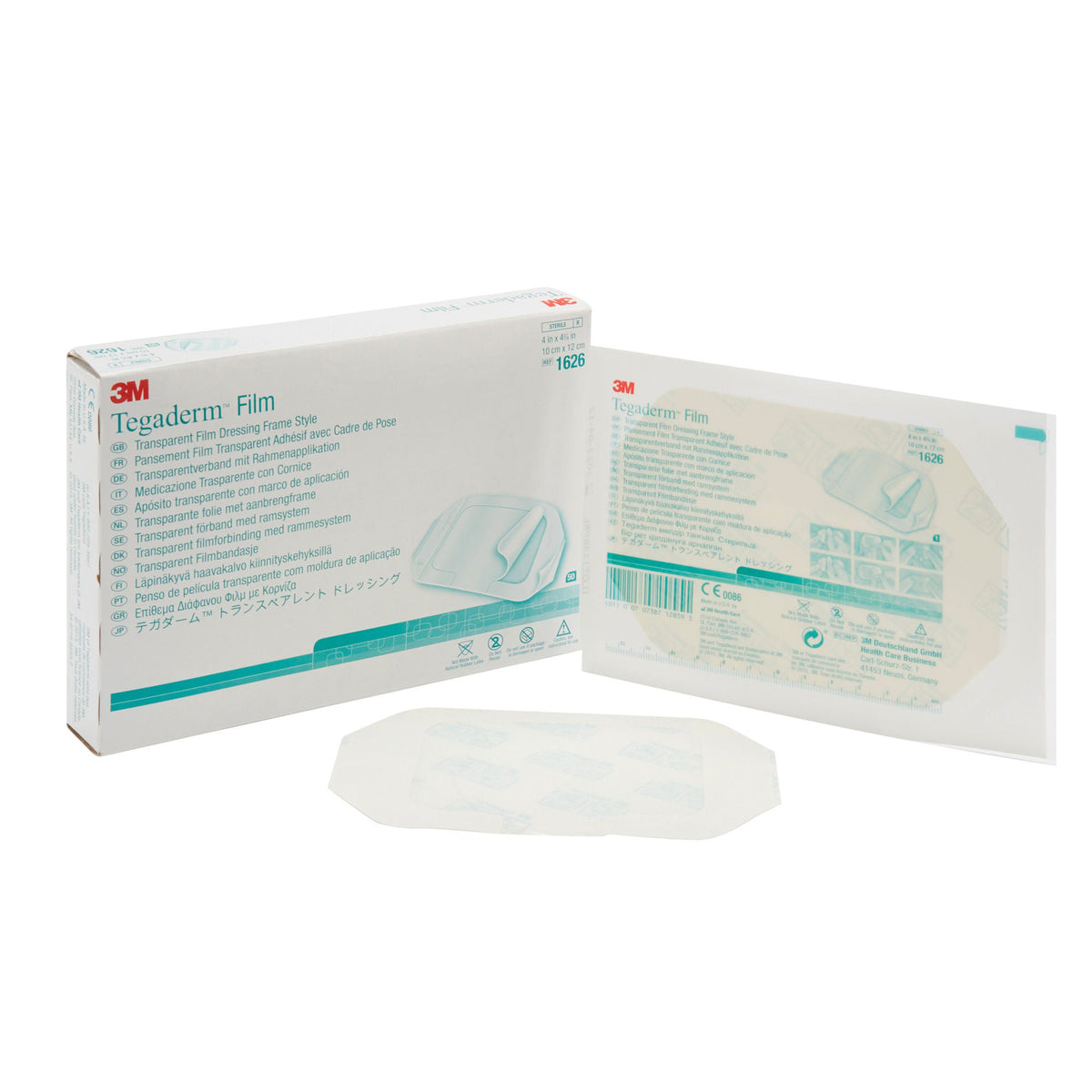 3M™ Tegaderm Transparent Film Dressing, 4 x 4-3/4 Inch, BX/50