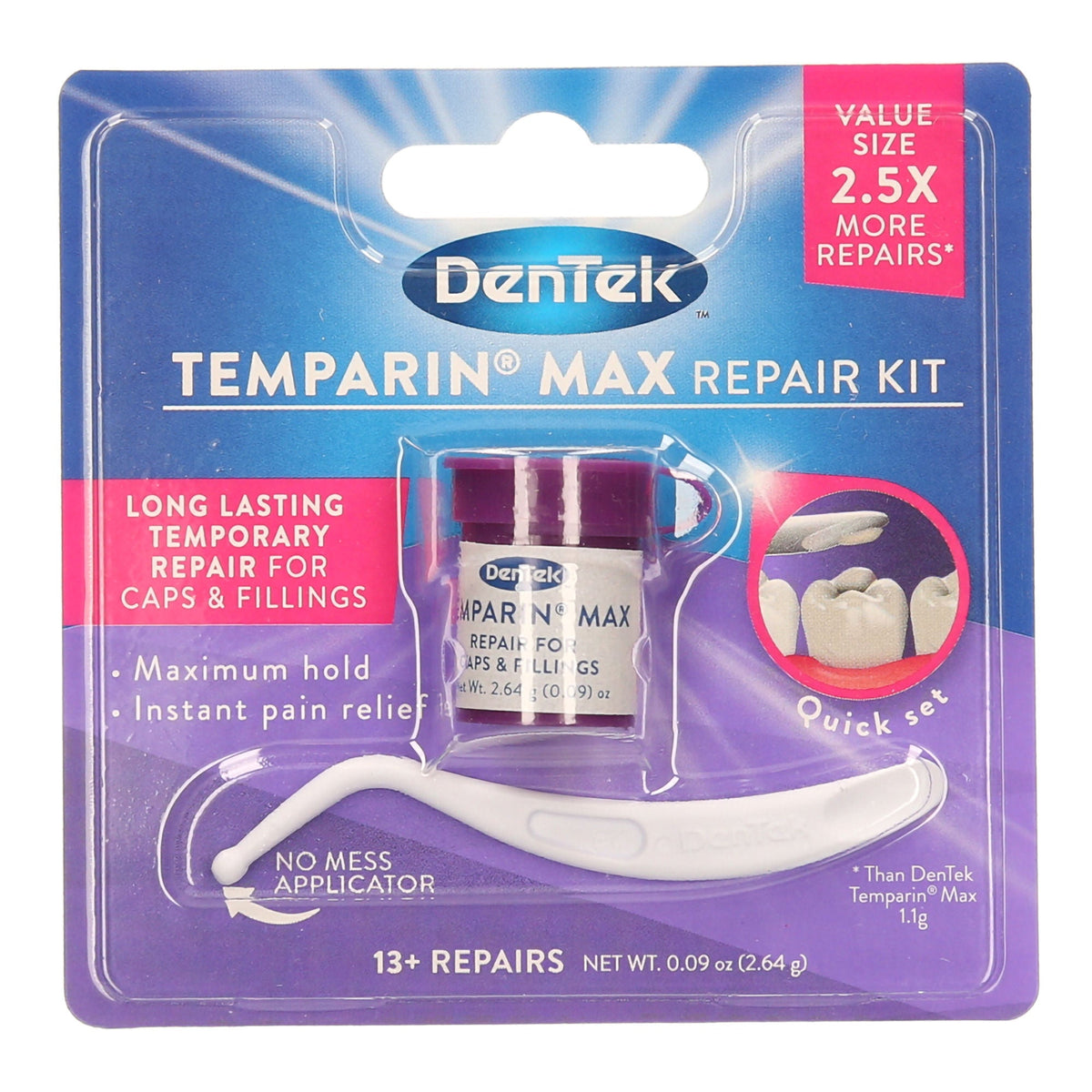 DenTek® Temparin® Max Repair Kit, EA/1