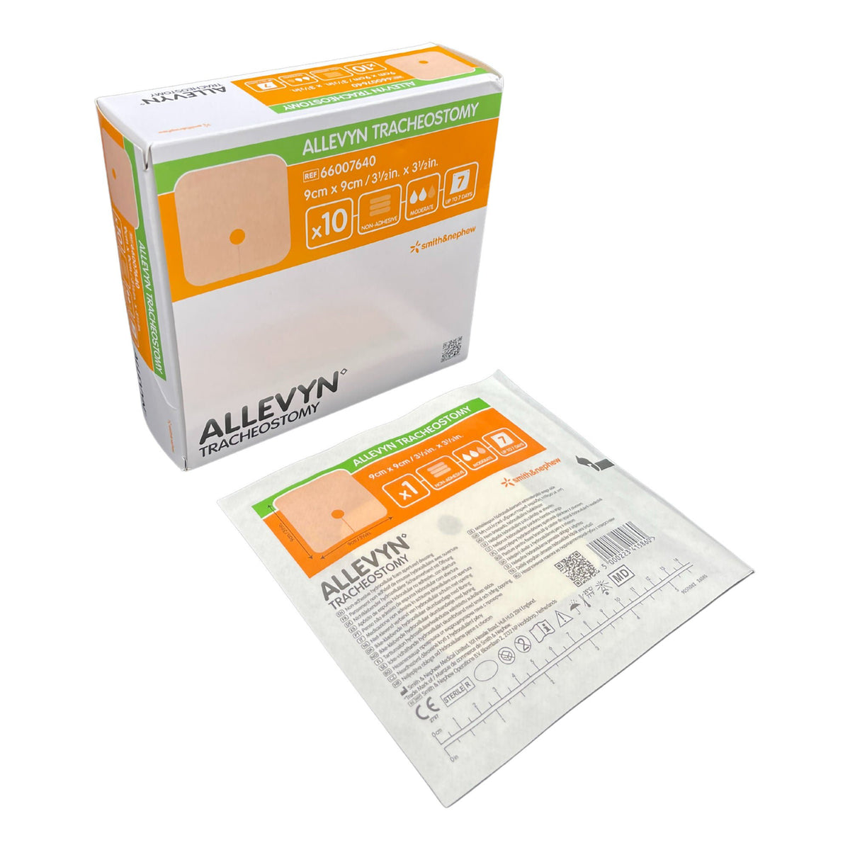 Smith & Nephew Allevyn Tracheostomy Nonadhesive Foam Dressing, 3.5 x 3.5 Inch, EA/1