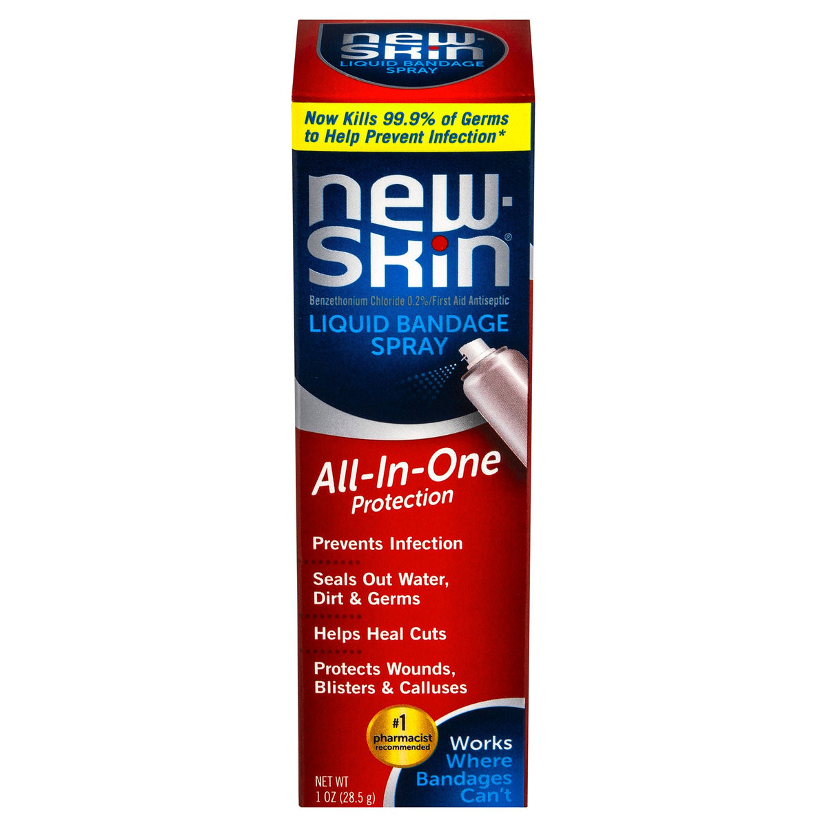 New-Skin® Liquid Spray Bandage, 1-ounce aersol spray can, EA/1