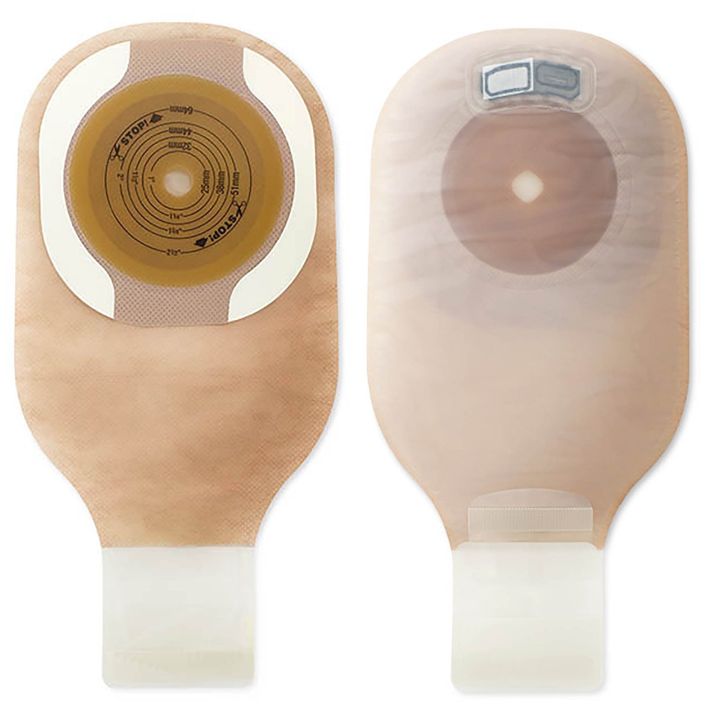 POUCH, OSTOMY PREMIER LOCK-N ROLL DRN CNVX BGE (10/BX)