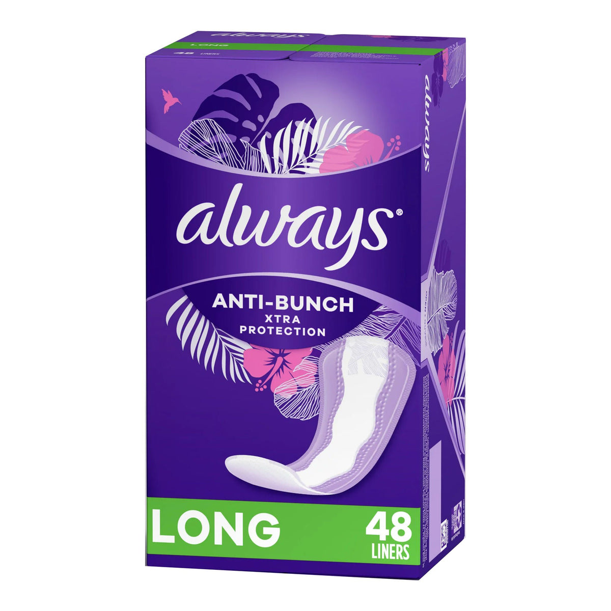 LINER, ALWAYS ANTI-BUNCH LONG (48/BX 3BX/CS), BX/48
