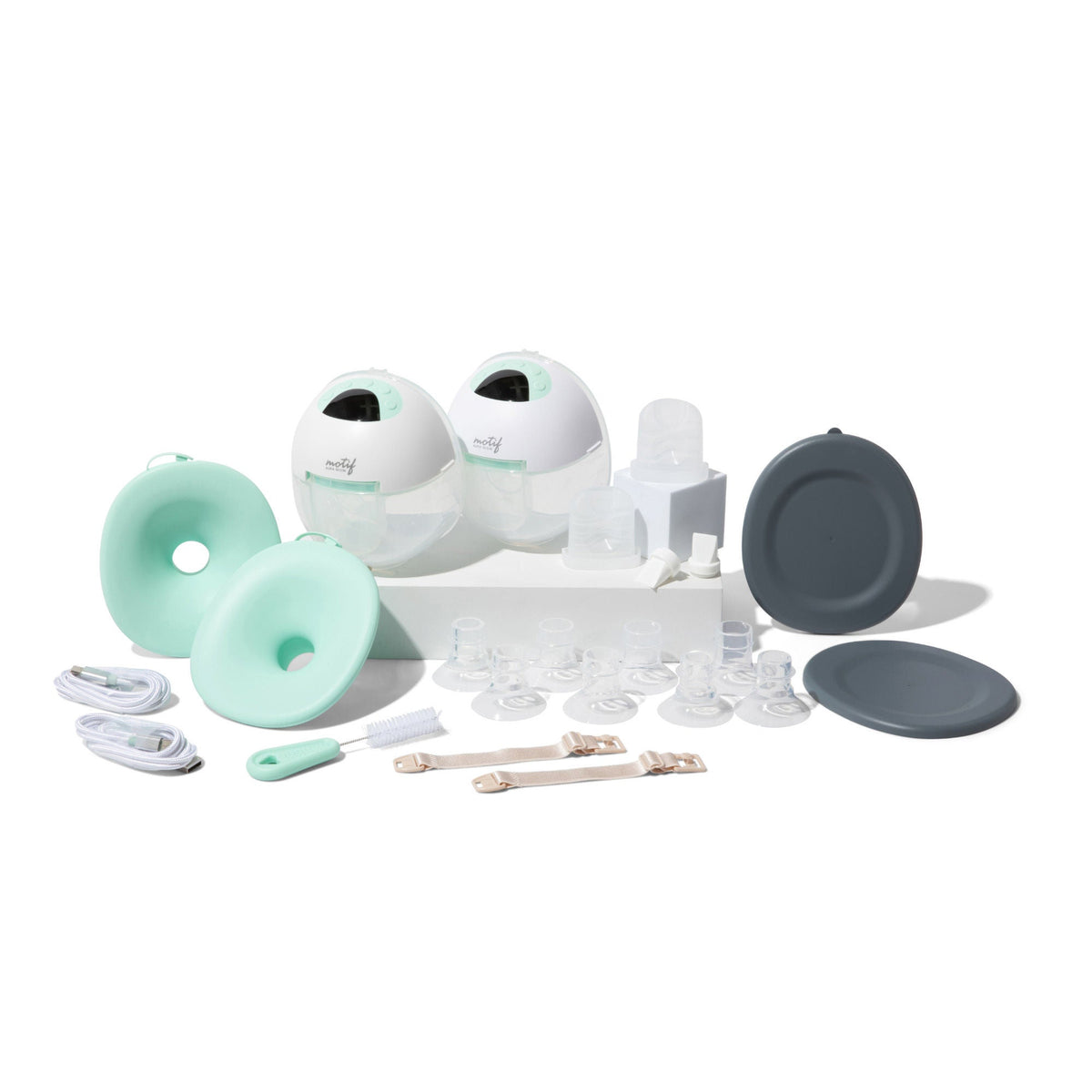Motif Aura Glow™ Hands Free Double Electric Breast Pump, CS/6
