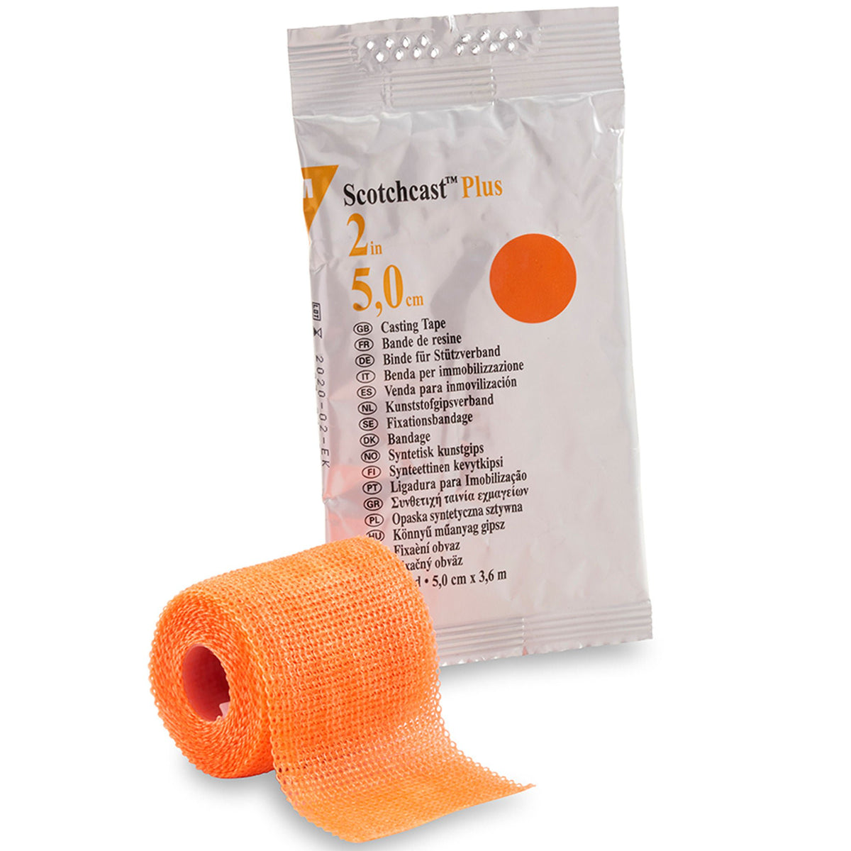 3M™ Scotchcast™ Plus Bright Orange Cast Tape, 2 Inch x 4 Yard, EA/1