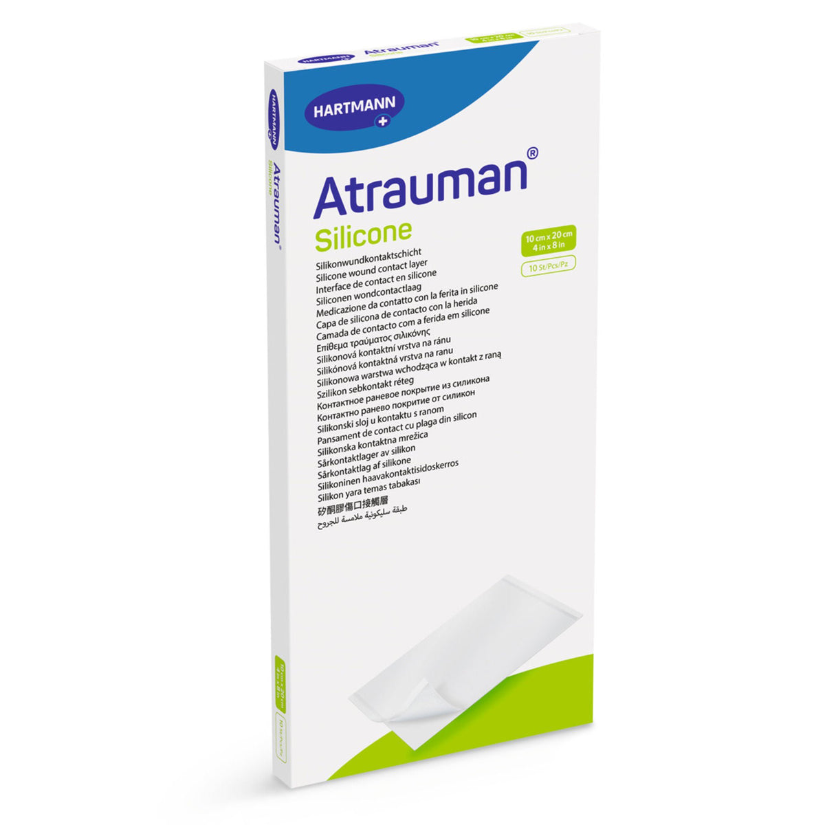 Atrauman® Silicone Sterile Wound Contact Layer Dressing, 4 x 8 Inch, BX/10