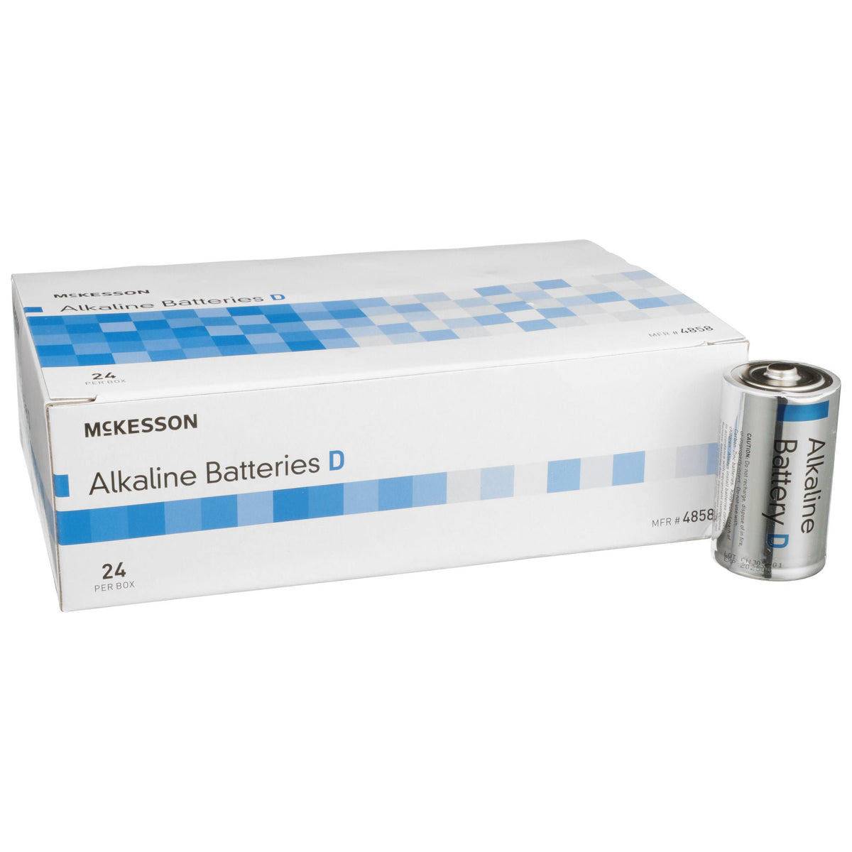 McKesson Alkaline Battery, D Cell, BX/24
