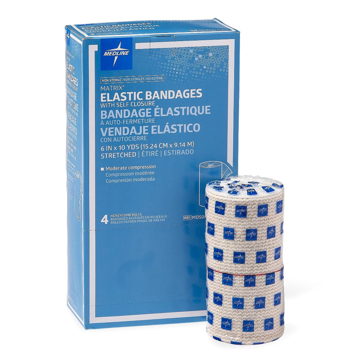 Matrix Double hook-and-loop closure Elastic Bandage, 6 Inch x 10 Yard, EA/1
