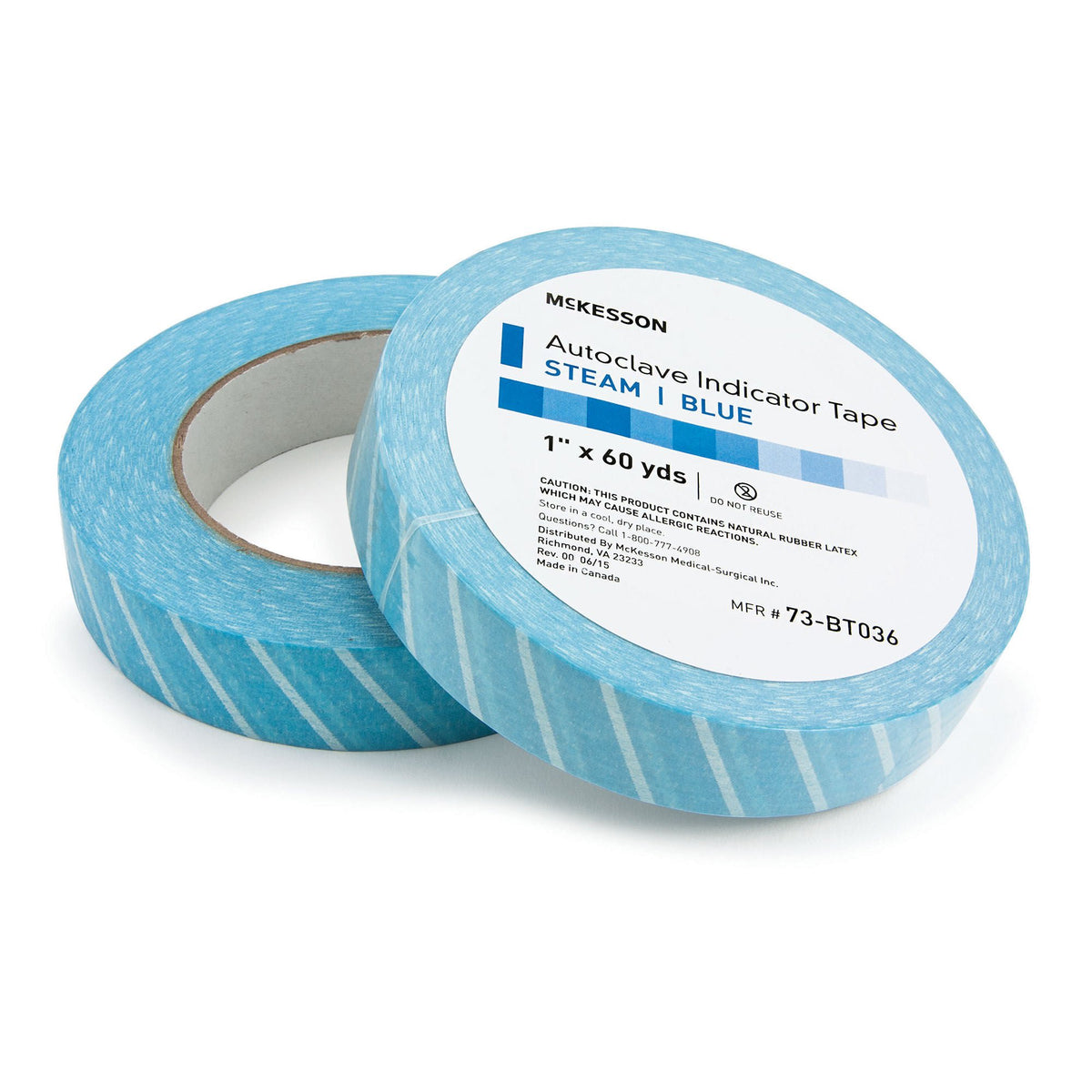 McKesson Steam Indicator Tape, 1 Inch x 60 Yard, RL/1