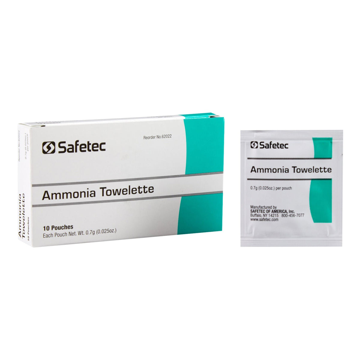 Safetec Ammonia / Alcohol Respiratory Stimulant, BX/10