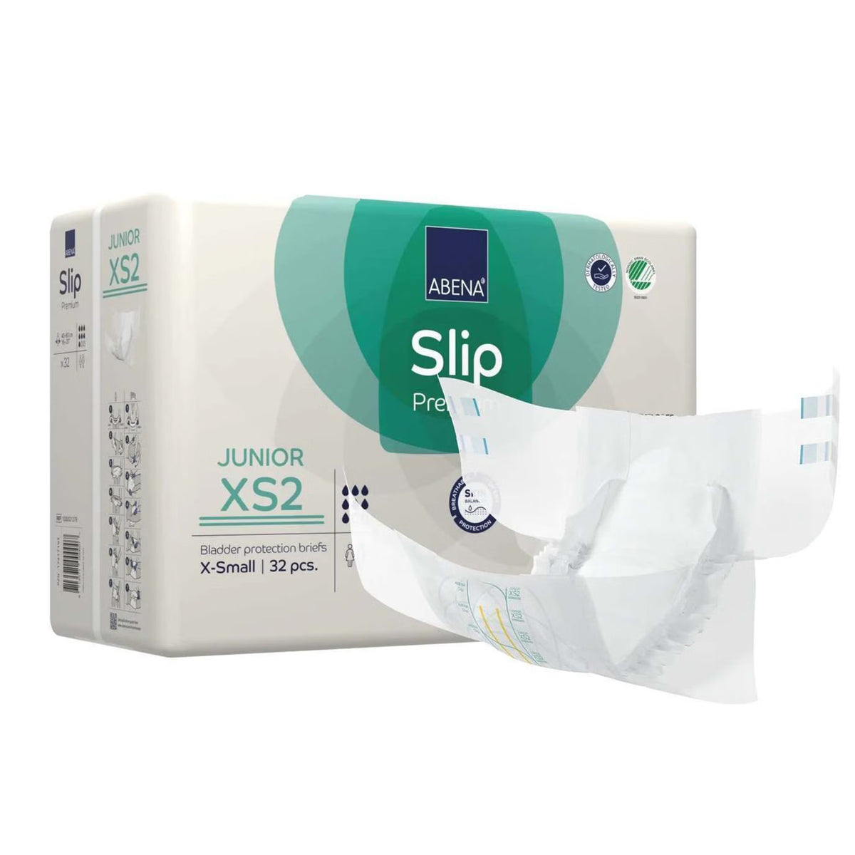 Abena® Slip Premium Junior XS2 Incontinence Brief, Extra Small, PK/32