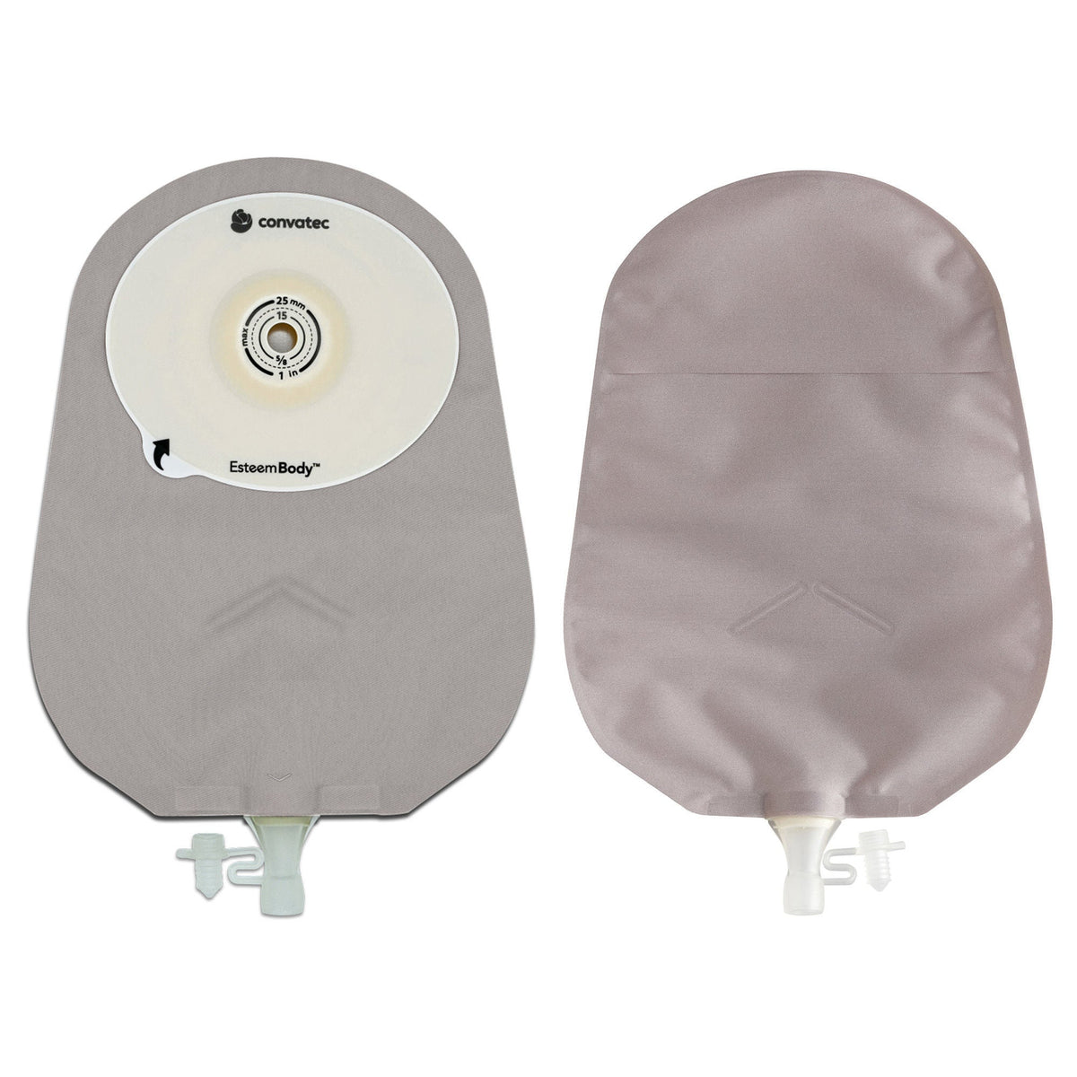 Esteem Body™ Soft Convex One-Piece Urostomy Pouch, Cut to Fit Stomas 10 – 35 mm, BX/10