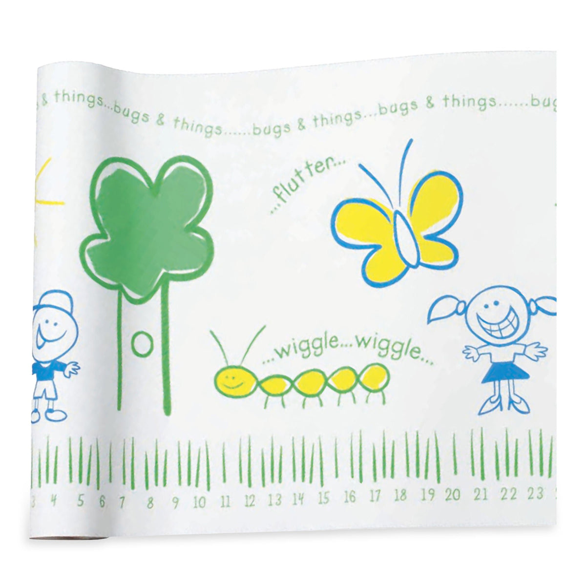 McKesson Crepe Table Paper, 21 Inch x 125 Foot, Print (Bugs and Things)