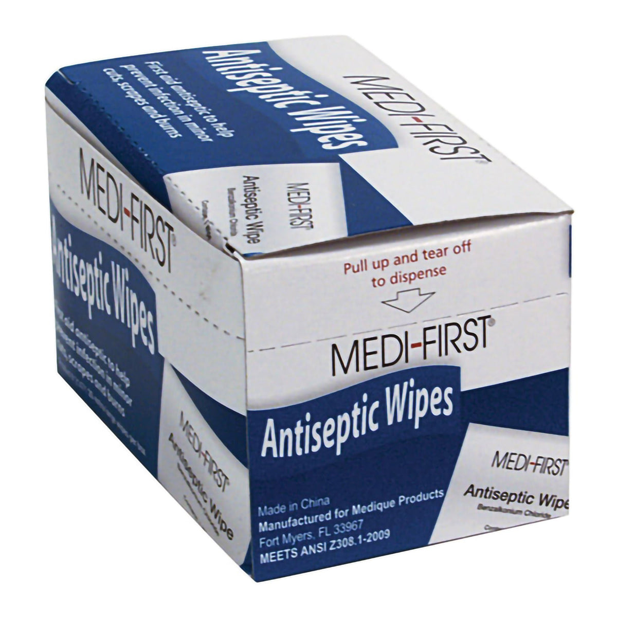 Medi-First First Aid Kit Refill Antiseptic Skin Towelette, 5 x 7 Inch, CS/400