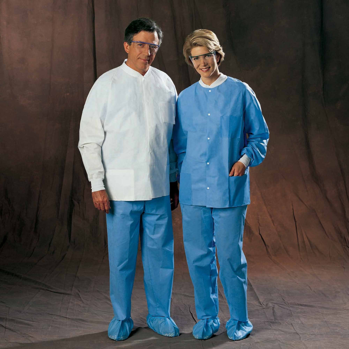 Halyard Universal Precautions Lab Jacket, Hip Length, Medium, White, EA/1
