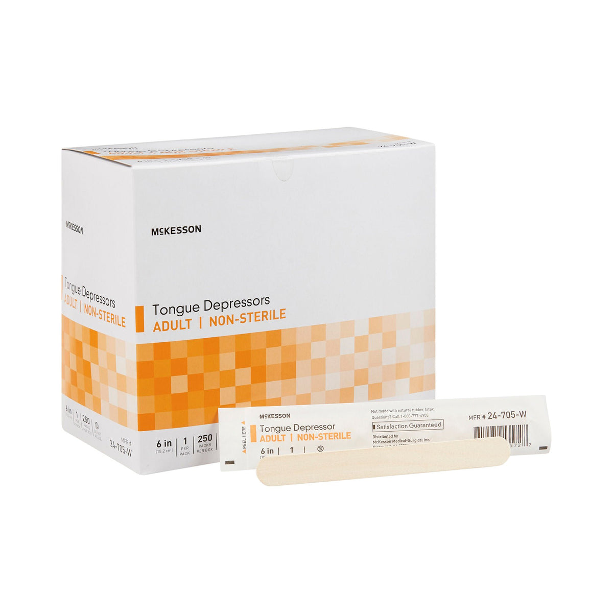 McKesson Tongue Depressor, Wood, 6 Inch, BX/1