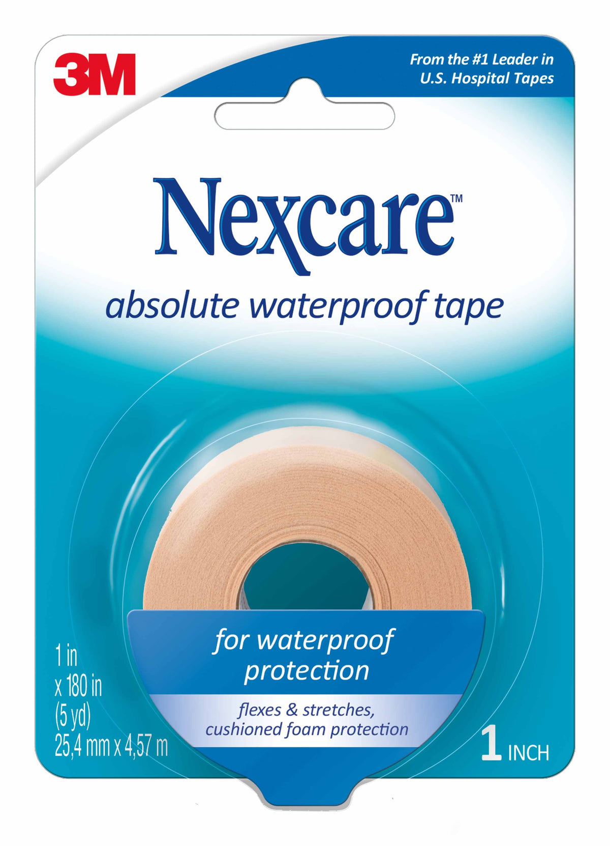 3M™ Nexcare™ Foam Medical Tape, 1 Inch x 5 Yard, Tan, EA/1
