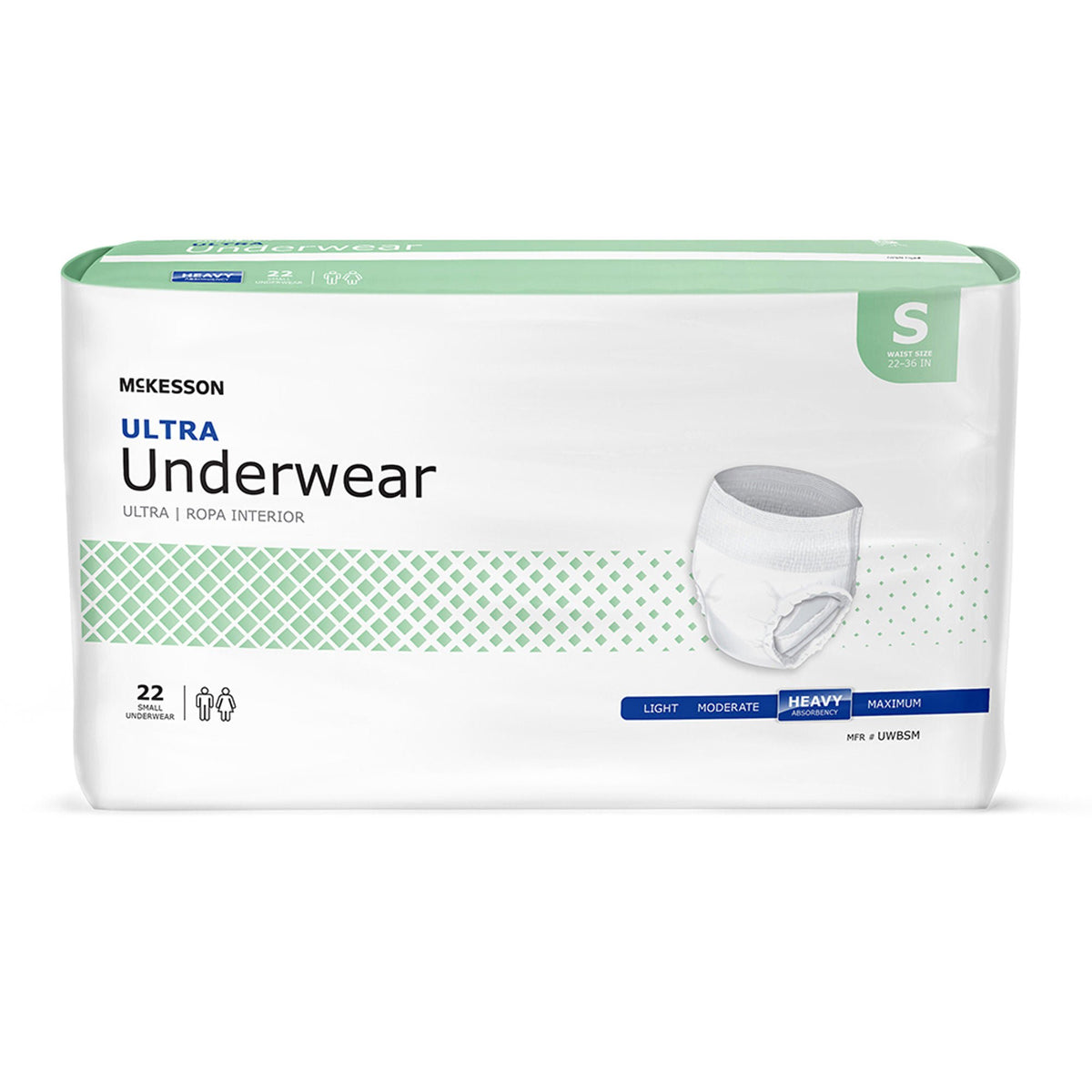 McKesson Ultra Heavy Absorbent Underwear, Small, BG/1