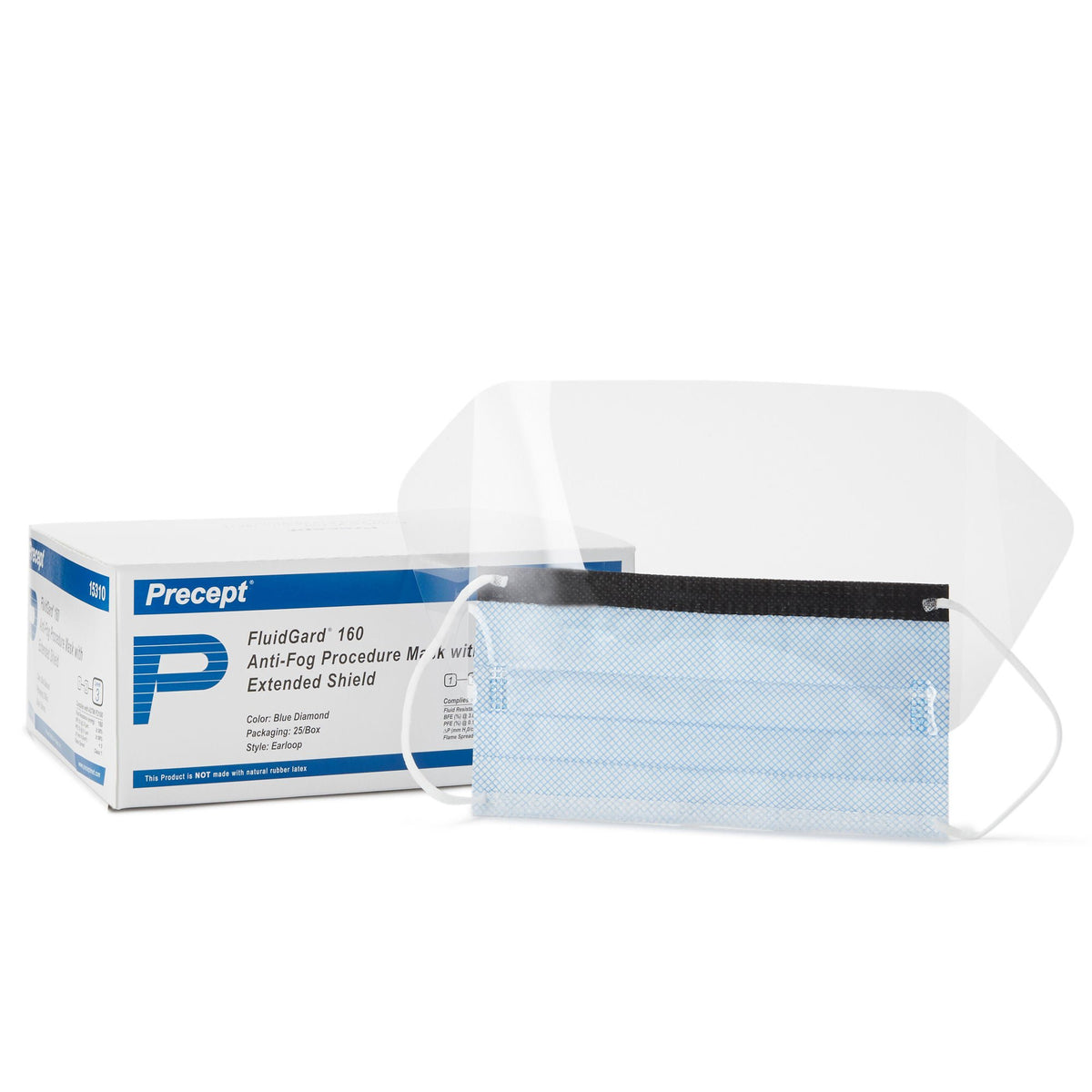 Fluidgard®160 Procedure Mask with Eye Shield, CS/100