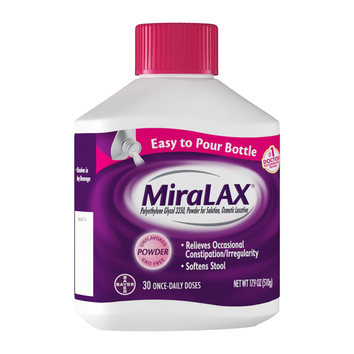 MiraLAX® Polyethylene Glycol 3350 Laxative, EA/1