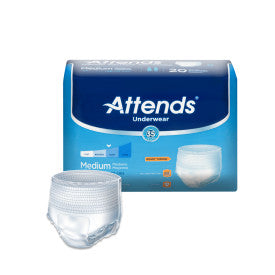 Attends Adult Extra Absorbency Protective Underwear Medium 34" - 44"