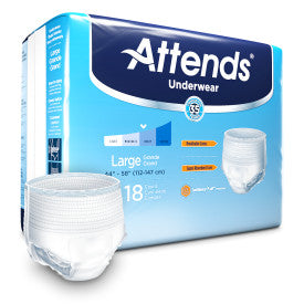 Attends Adult Extra Absorbency Protective Underwear Large 44" - 58"