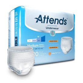 Attends Underwear Complete, Medium 34" to 44"