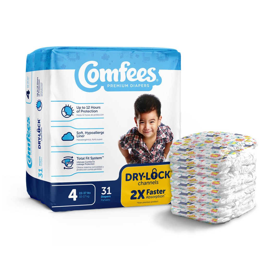 Comfees Baby Diapers - Size 4