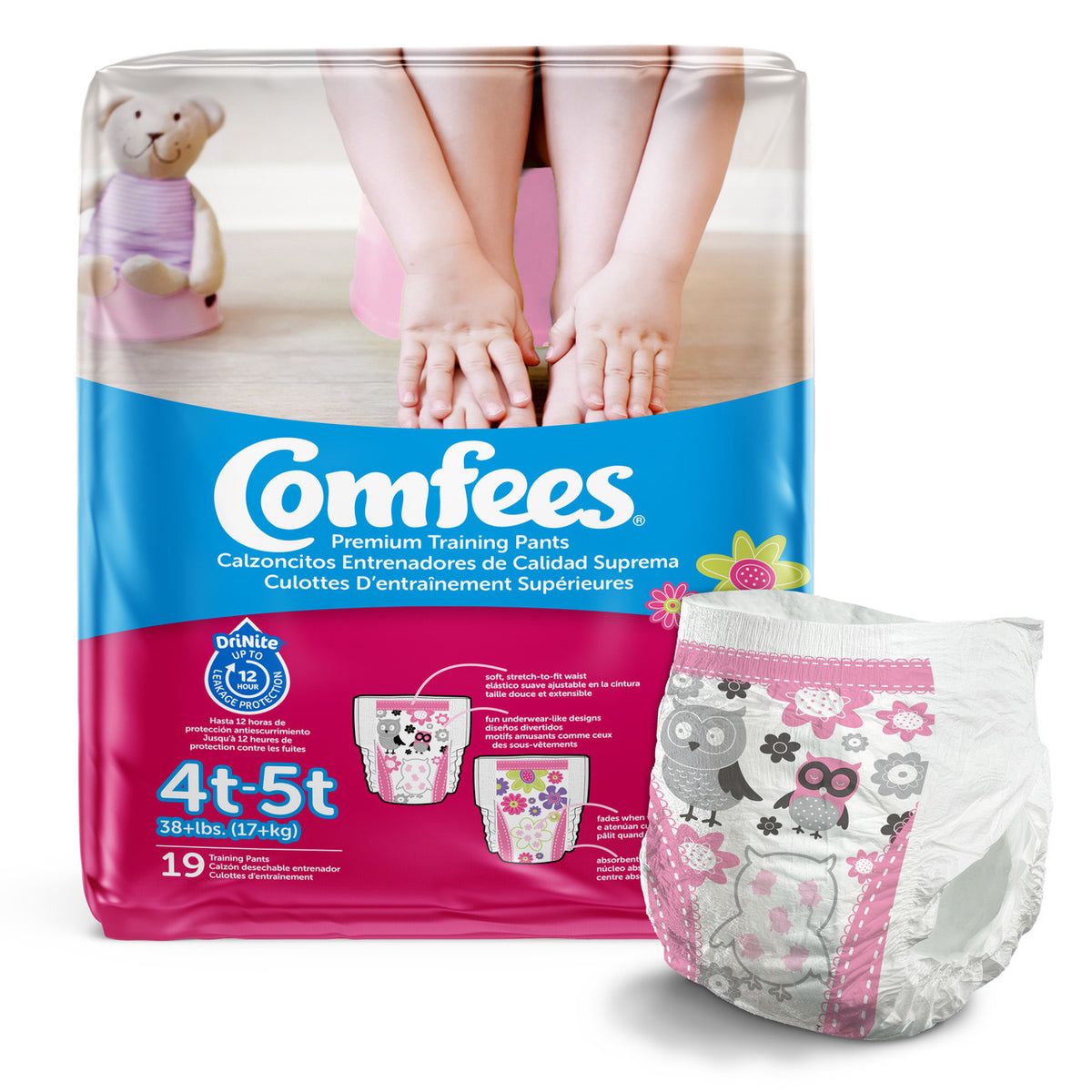 Comfees Girl Training Pants - Size 4T-5T