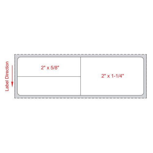 LABEL, LAB DIRECT THERMAL MEDITEC 4X1/25" (1000/RL 8RLS/CS), RL/1