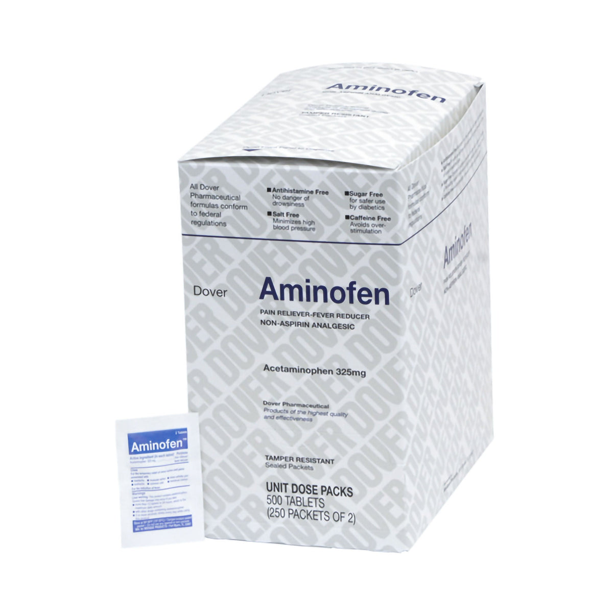 Aminofen Acetaminophen Pain Relief, BX/250