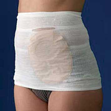 StomaSafe Classic Ostomy Support Belt, Large, 41-1/2" - 51" Hip Circumference, White