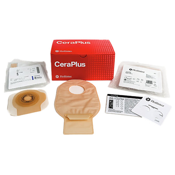 CeraPlus 1-Piece Urostomy Pouch Kit, Cut-to-Fit, 2-1/8", Soft Convex, Tape, Non-Sterile