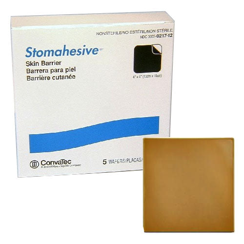Stomahesive Skin Barrier without Starter Hole, 4" x 4", EA/1