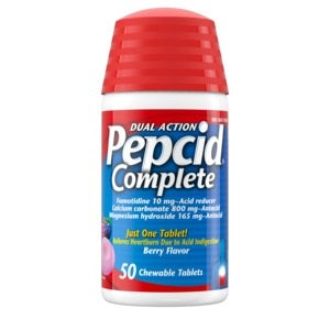 PEPCID COMPLETE Chewable Tablets, Berry, 50 Count