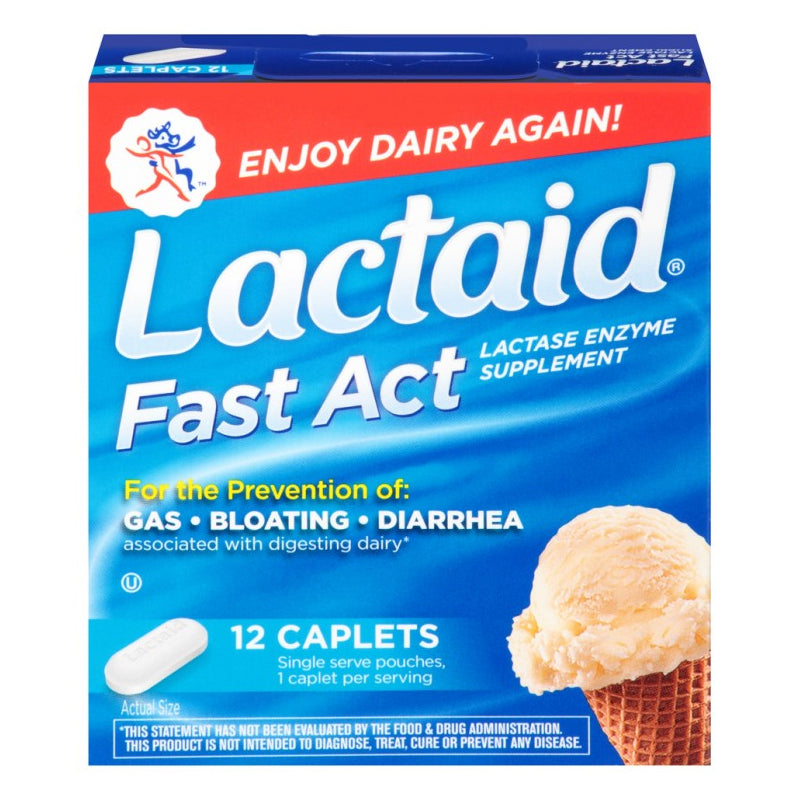 Lactaid Fast Act Caplets, EA/1