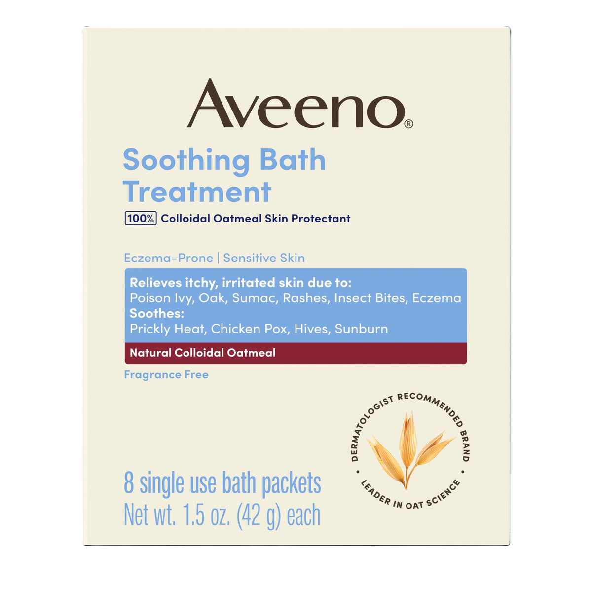 Aveeno Soothing Bath Treatment, 8 ct