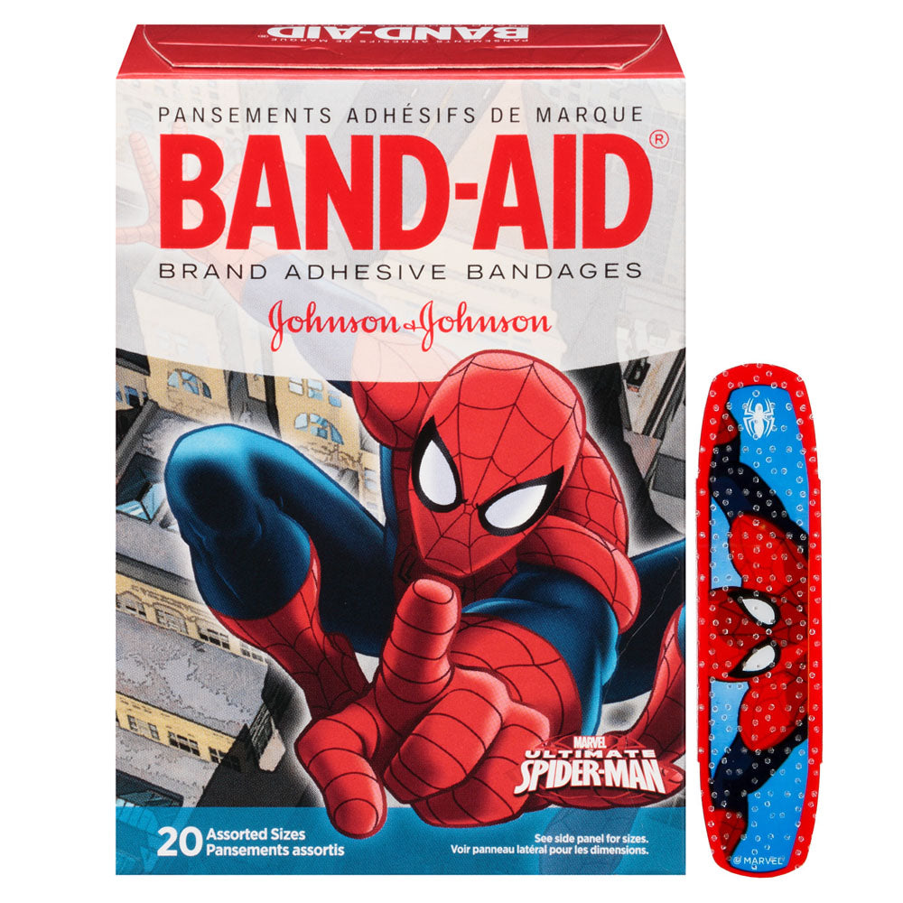Band-Aid Decorative Spiderman Assorted 20 ct., BX/20