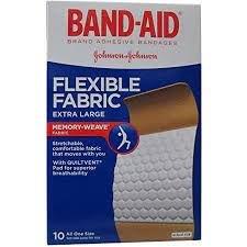 J & J Band-Aid First Aid Flexible Fabric Bandage XL 10 ct